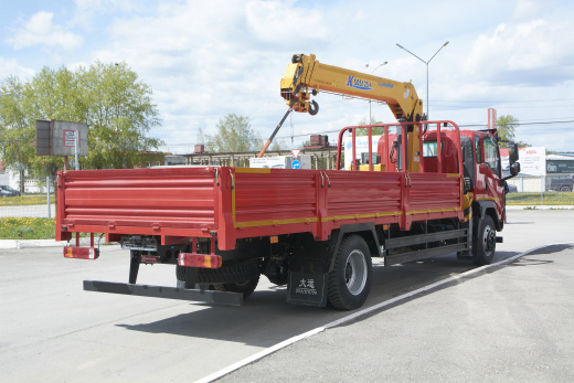 Бортовой автомобиль с КМУ Dayun X120 CGC 1120D фото