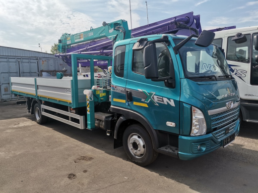 Бортовой автомобиль с КМУ Daewoo Dexen EE7AA фото