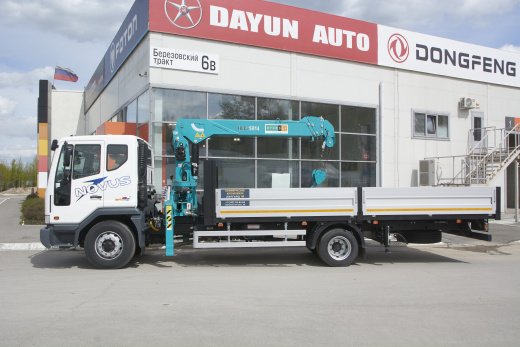 Бортовой автомобиль с КМУ DAEWOO Novus CC4CT фото
