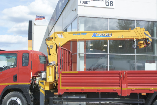 Бортовой автомобиль с КМУ Dayun X120 CGC 1120D фото