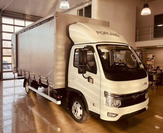 Бортовая платформа со сдвижным тентом Forland 3 (3,5 т, колёсная база 3800) фото